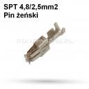 Pin żeński SPT 4,8 / 2,5mm2 - 10 szt.