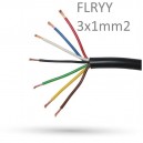 Przewód trójżyłowy FLRYY 3x1mm2 - 1mb