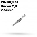Konektor męski Ducon 2,8﻿﻿ / 2,5mm2 op 10szt.