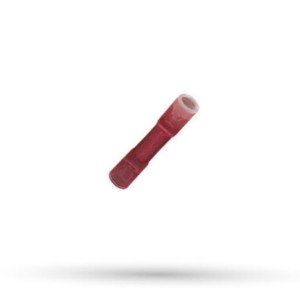 Łącznik tulejkowy żelowy, czerwony matowy, na zimno - 1,5mm2
